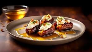 stuffed dates are dates with the nuts or cream stuffed between them.