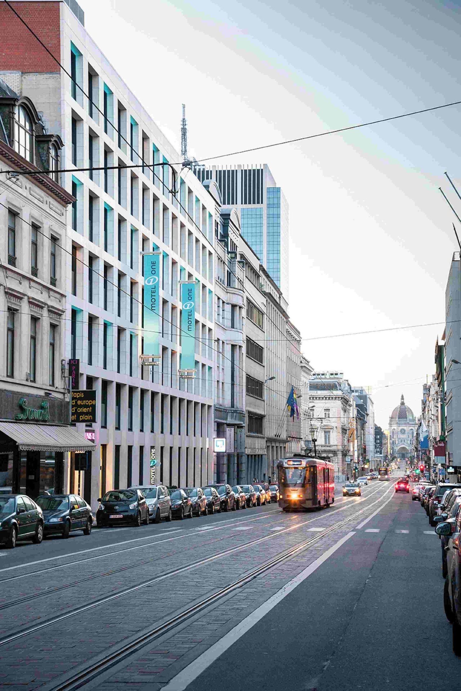 motel one hotel on the roads of brussels