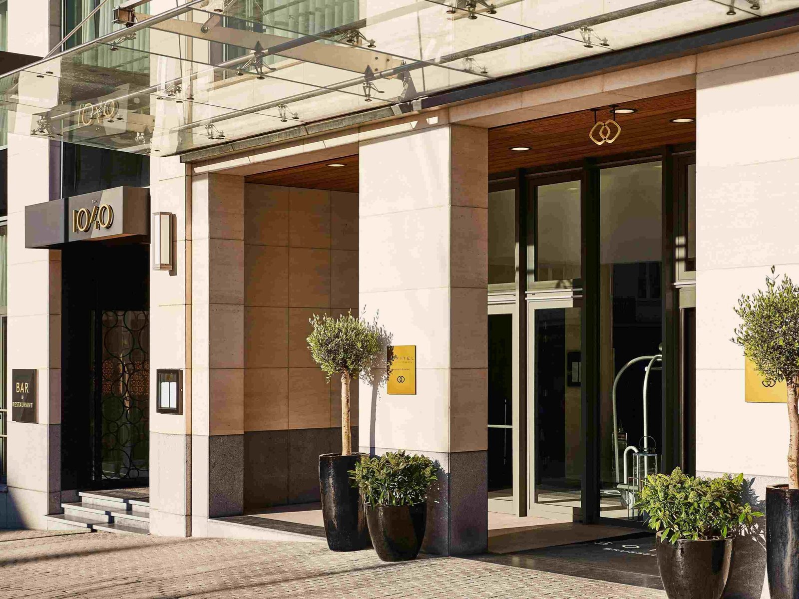 beautiful entrance of a hotel in brussels