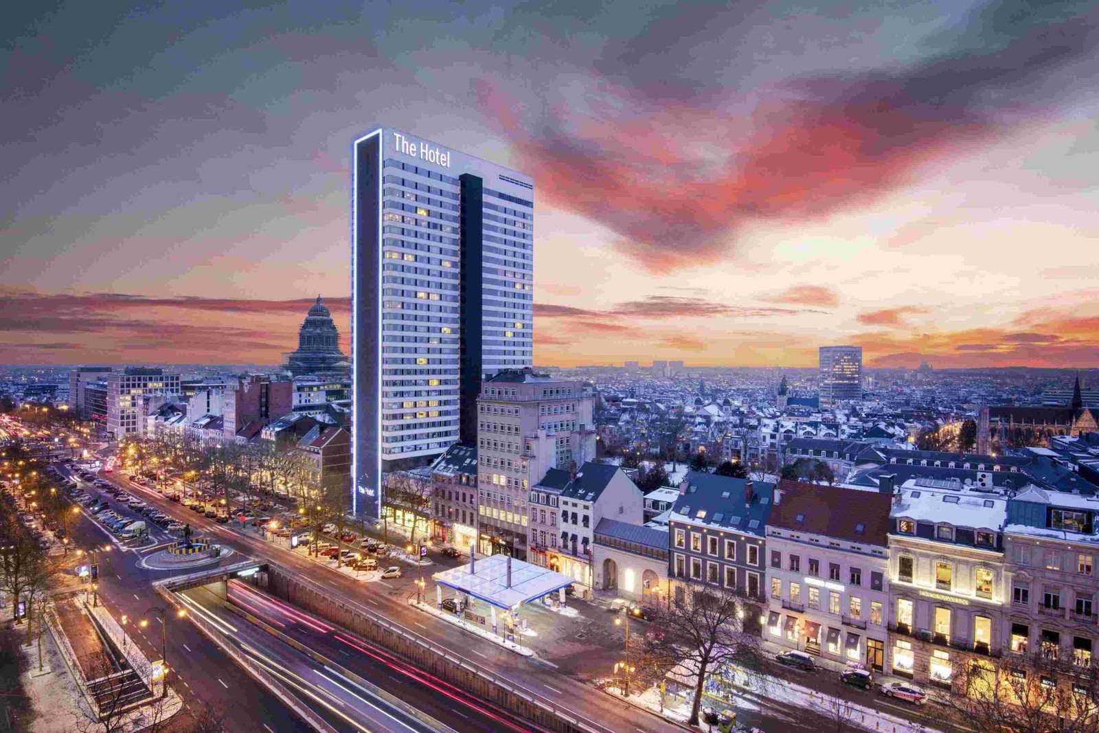 large building of a hotel in brussels